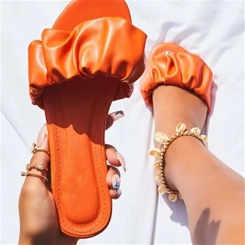 

Flat-bottomed large size slippers women summer new style women sandals fashion casual running platform women shoes bottom slides