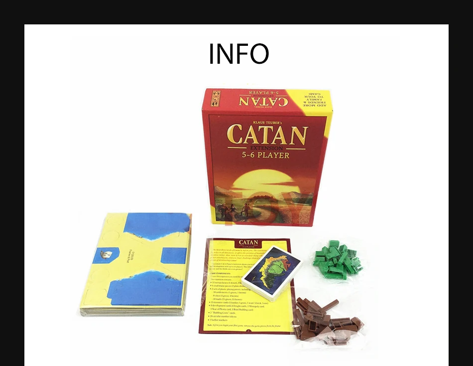 Настольная игра Catan: Trade Build Settle/setters/5-6 плеер, набор для расширения, полный английский, высокое качество, домашние, вечерние, настольные игры