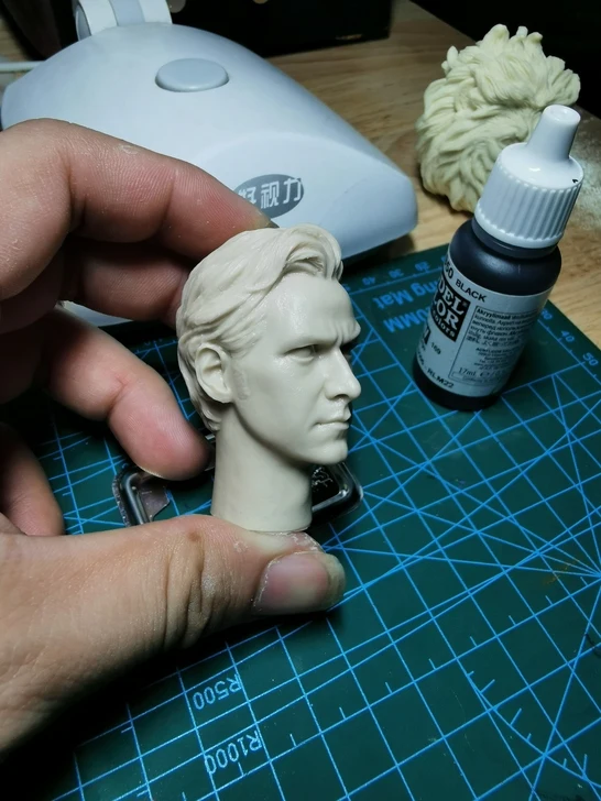 1/6 Scale Old Charles Head X Professor Unpainted Sculpt Young Short Hair Version Model for 12'' Action Figure Body | Игрушки и