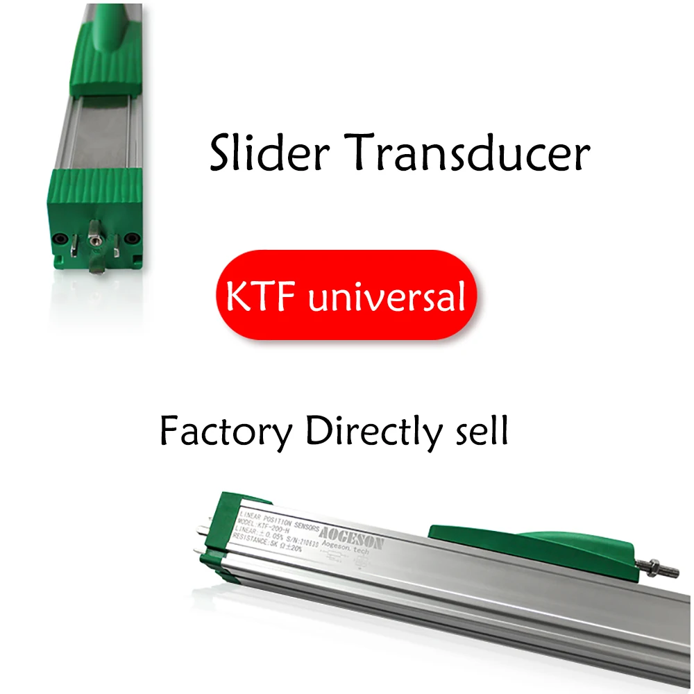 KTF 300-400mm Slider Transducer PKM Resistance Potentiometer Linear Sensor Position Motion Length Displacement Injection Machine |
