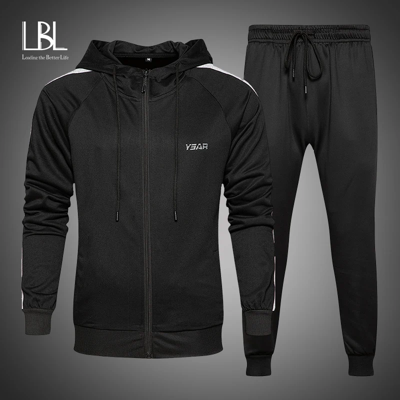 Новинка 2020 осенний мужской спортивный костюм зимний комплект из 2 предметов