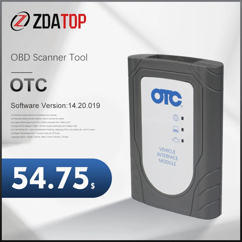 Сканер OBD для Toyota GTS TIS3 OTC сканер Global Techstream VIM интеллектуальный тестер IT3 V16.00.017 |