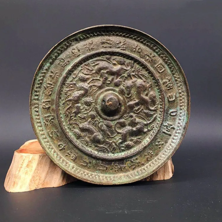

Chinese classic bronze mirror, exquisite handicraft ornament