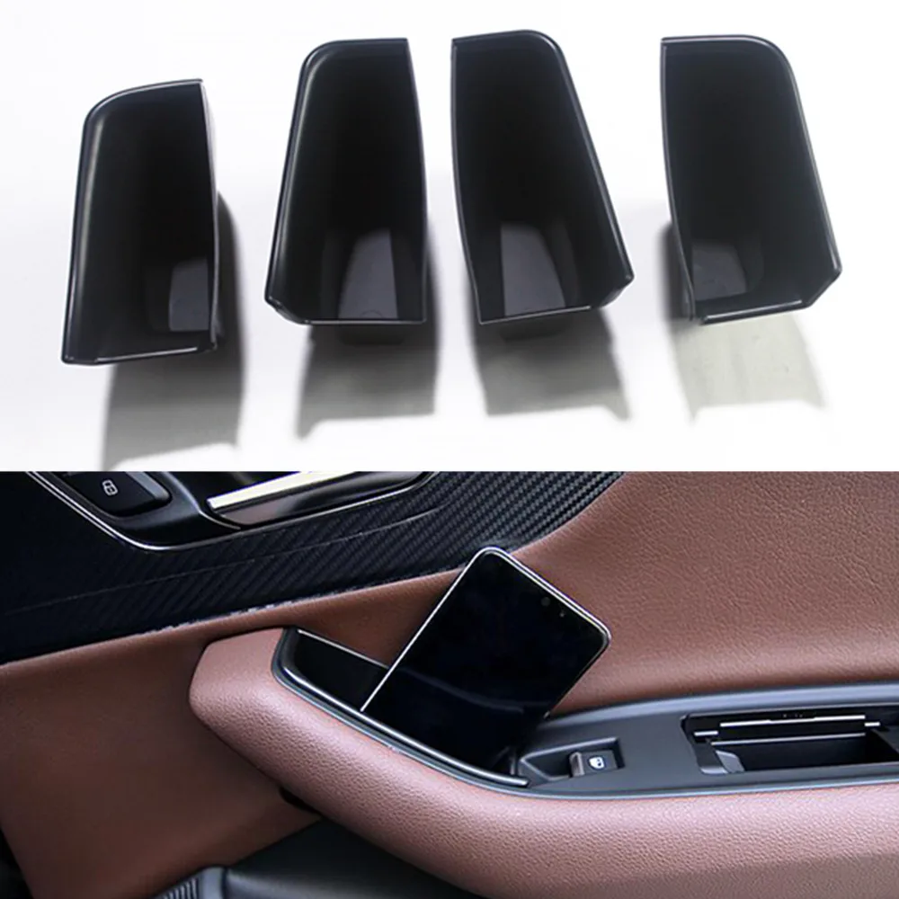 

Compatible for Audi Q7 2016 2017 2018 2019 Car Accessories Door Side Storage Box Handle Pocket Armrest Phone Container Tray