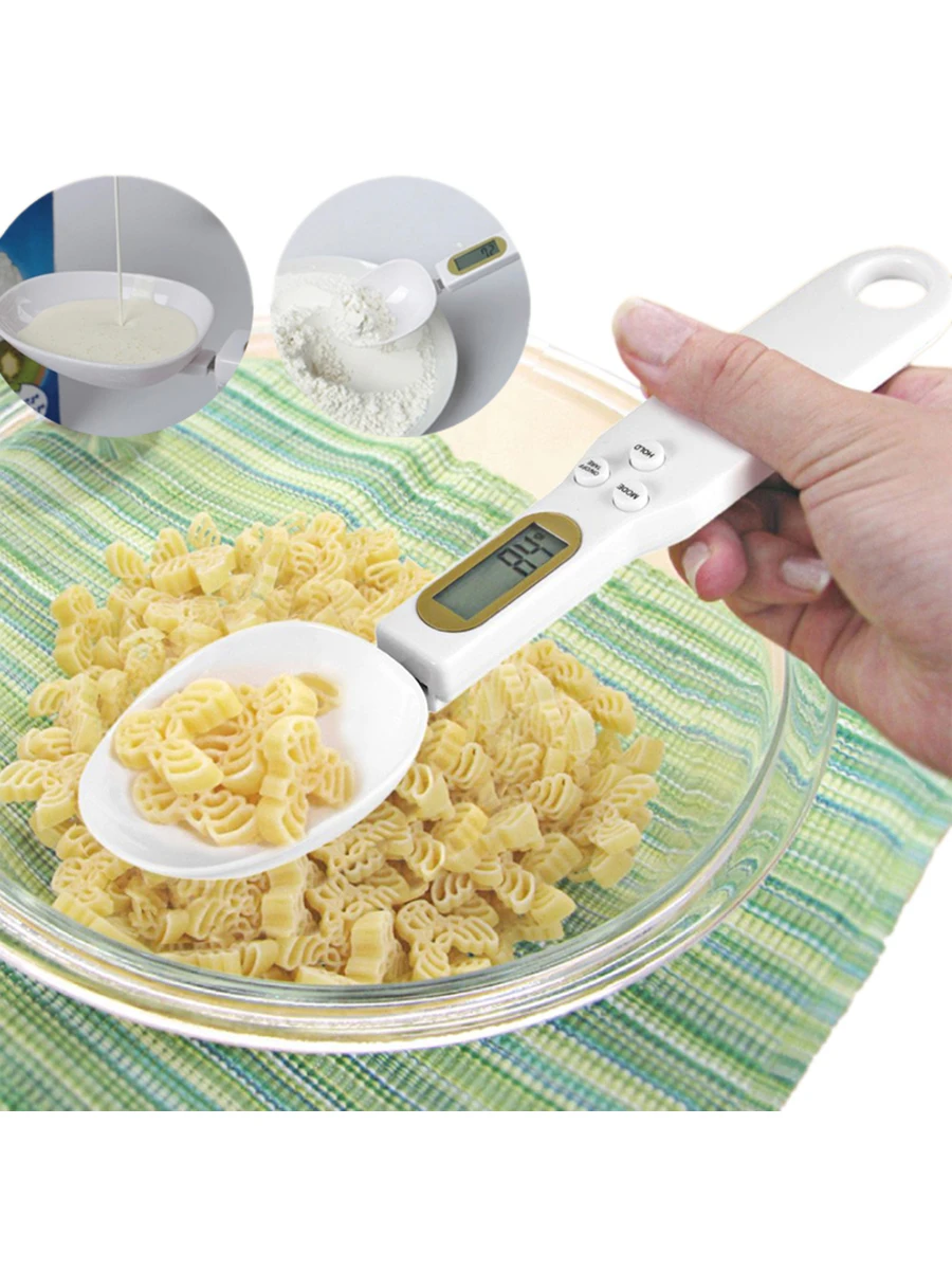 

2PCS Electronic Measuring Spoon LCD Digital Measuring Scale Spoon Gram Electronic Spoon Weight Volumn Food Scale 500g/0.1g