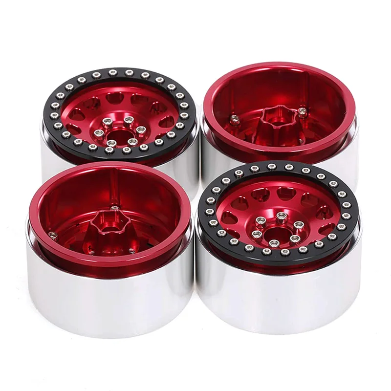 4 шт. 1/10 RC Рок Гусеничный алюминиевый 2 Beadlock Колесные диски для осевого SCX10 Capra Рейф