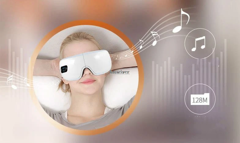 Электрический массажер для глаз с воздушным давлением mp3.беспроводной Вибрационный магнитный нагревательный массажный прибор. Прибор для ухода за близорукостью
