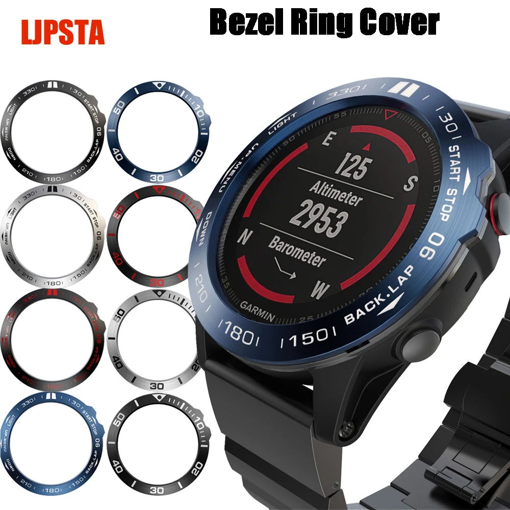 Для Garmin Fenix 3 3HR Часы Ободок кольцо клейкая крышка чехол из нержавеющей стали Смарт