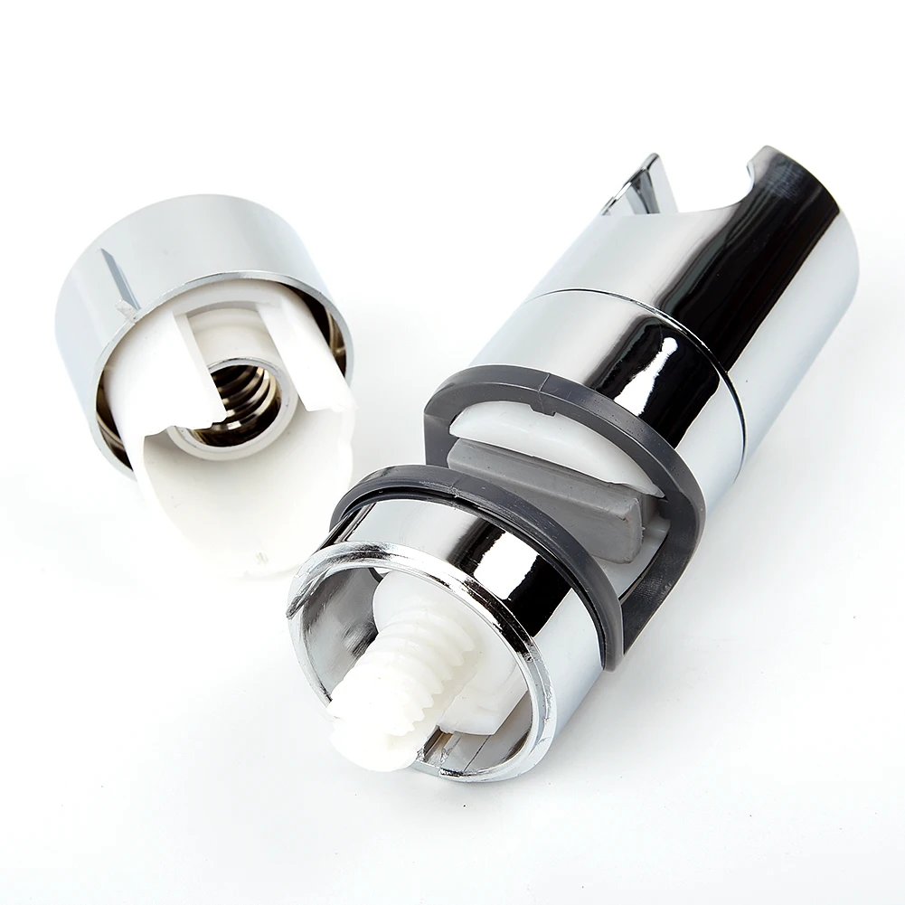 

Tools Shower Head Rail Parts Use ABS Slider Holder Adjustable Bracket Bathroom