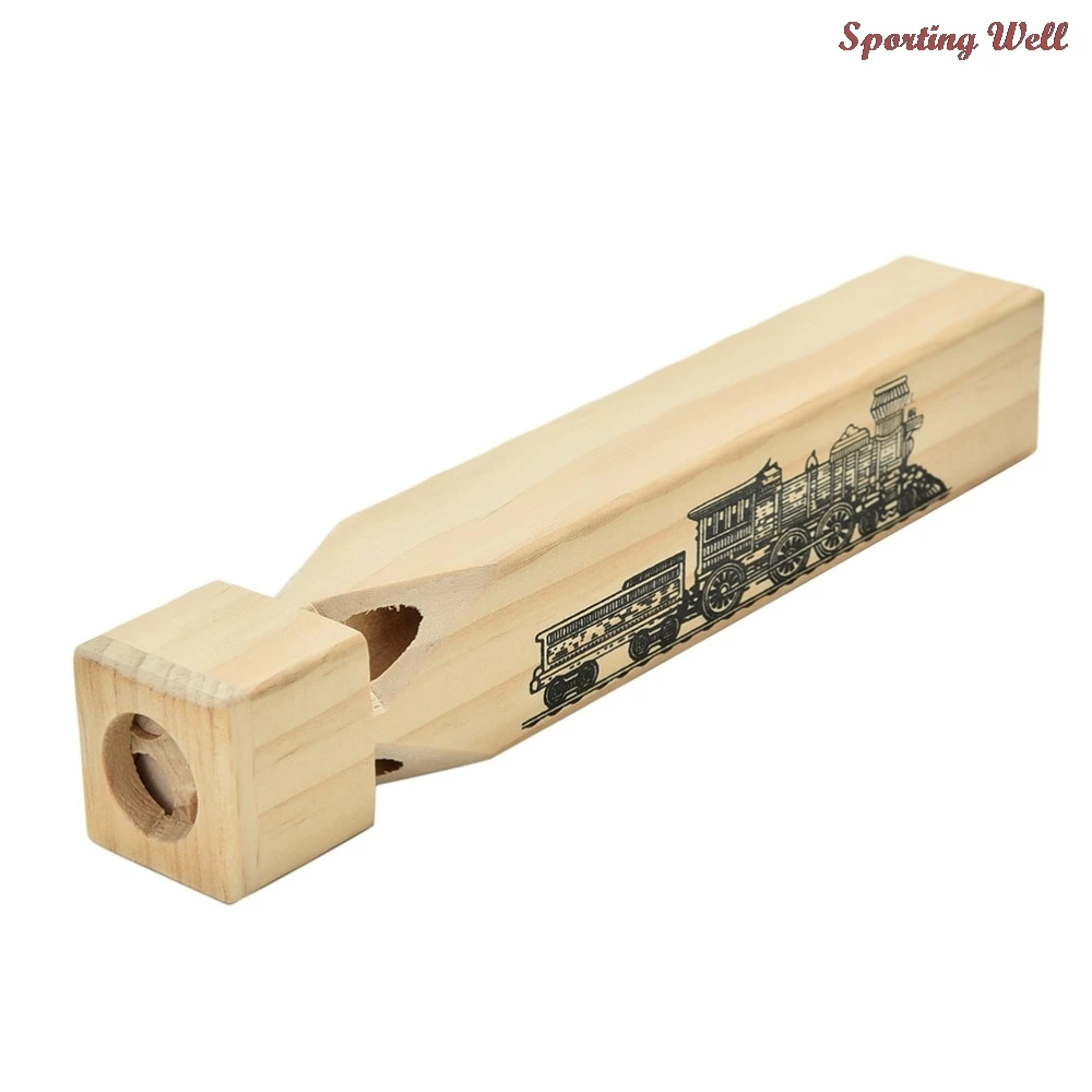 

New Practical Wooden Musical Train Whistle Music Toy Funny Gift Toys for Kids Children 1 Pc