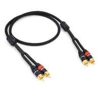 monster cd signal amplifier cable anti interference audio cable for car and home red and white double lotus av monster cd s