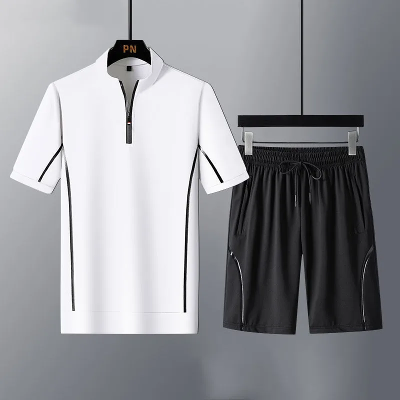 Костюм спортивный мужской из 2-х предметов брендовая модная однотонная одежда