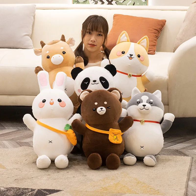 

1 шт. 50 см kawaii животный принт плюшевый "Медведь", "Кролик", "Хаски Косплей Shiba «Лисья Секретная служба» (Inu; Мягкие игрушки из мультфильмов; Мягки...