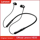 Беспроводные наушники Lenovo HE05 fone Bluetooth 5,0, наушники, магнитные наушники с шейным ободом, водонепроницаемые спортивные наушники-вкладыши с микрофоном