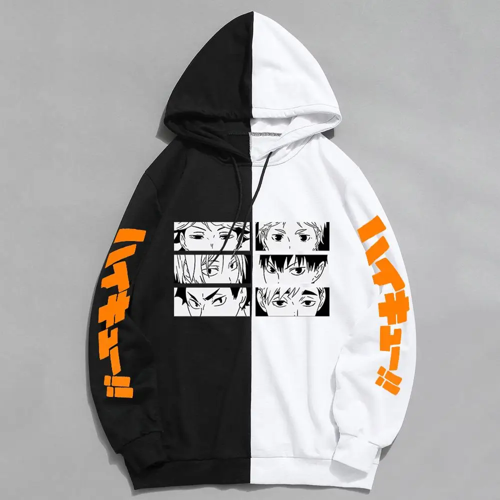 

Толстовка унисекс с японским Аниме Haikyuu, модная Толстовка для косплея, Женская Толстовка в стиле Харадзюку, Свитшот Karasuno, пуловер с принтом для старшей школы, толстовки