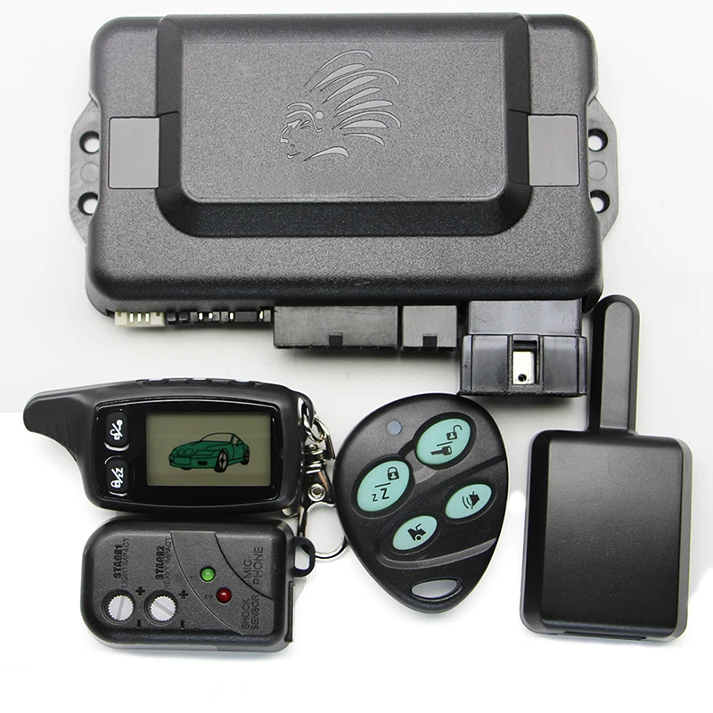 Русской версии TW9030 Двухстороннее автосигнализации Системы с ЖК-дисплей