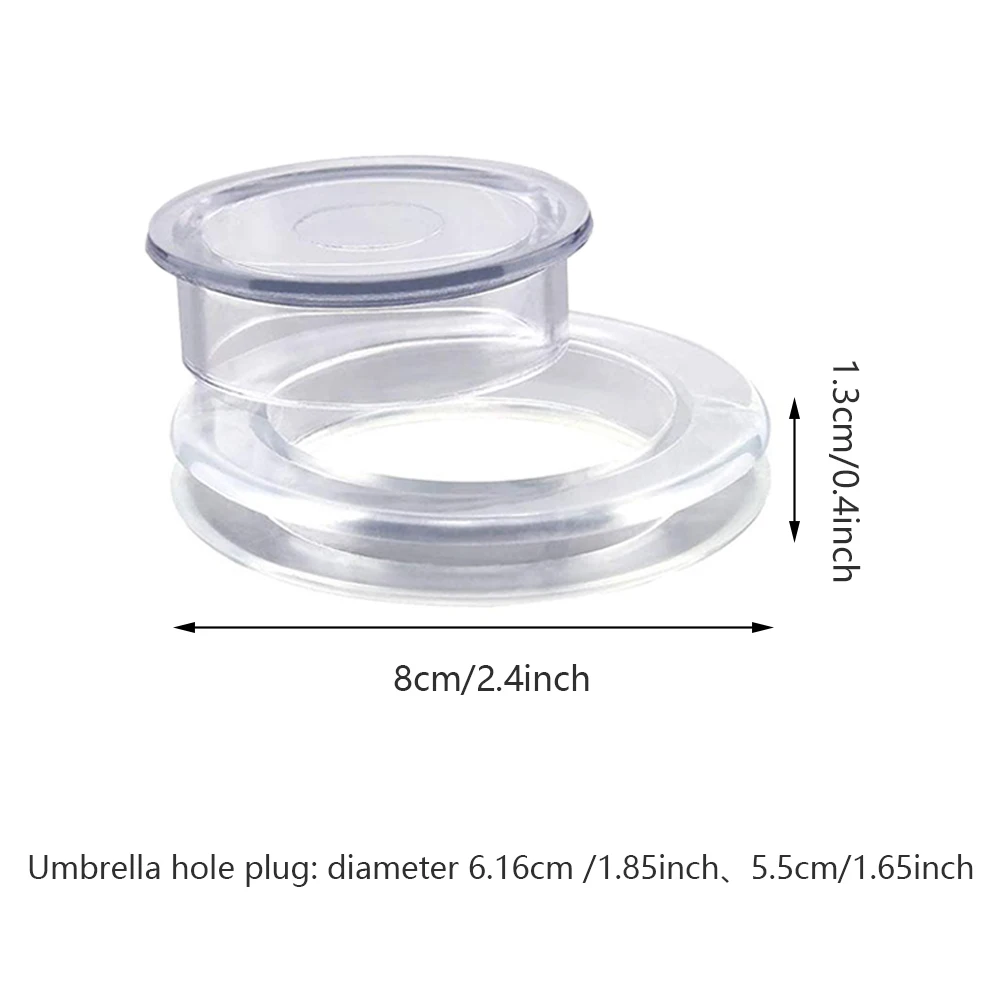 

4/10Set Umbrella Hole Ring Plug Set Patio Table Umbrella Silicone Ring Cap Cover For Garden Shop Clear Umbrella Hole Ring Plug