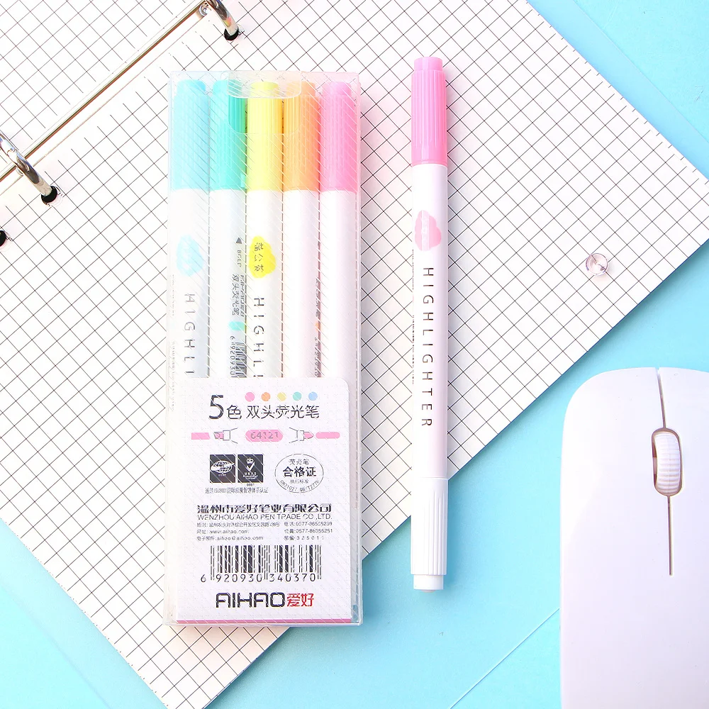 5 шт./кор. набор маркеров с двойной головкой для защиты глаз ручная декоративная