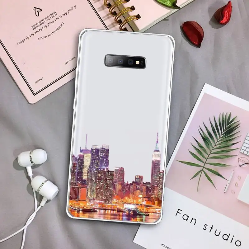 

NYC NEW YORK street Phone Case Transparent For Samsung Galaxy A 71 21s S note 8 9 10 plus 20 ultra high quality capa