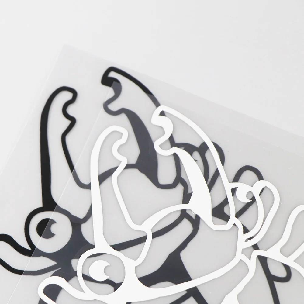 

YOJA 14.912.4CM Cartoon Animals Handsome Beetle Vinyl Decal Car Stickers Black/Silver 19C-0114