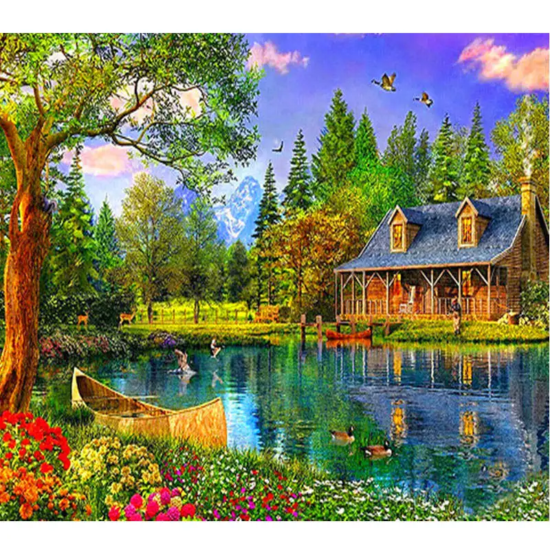 Бабочка бриллиант картина Полная площадь красивый пейзаж DIY животная мозаика