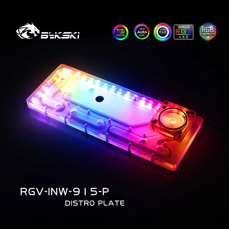 Bykski RGV-INW-915 доски для водных путей INWIN 915 чехол RBW Intel CPU Water Block &amp Single GPU Building |