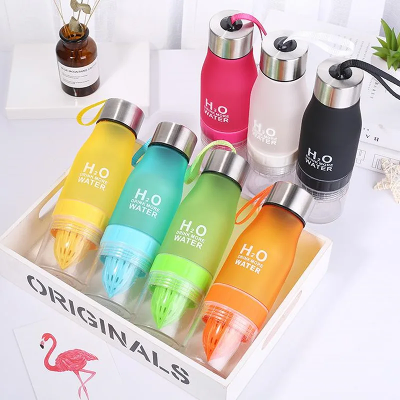 Бутылка для воды 650 мл инфузер фруктового сока зеркальная чашка кружка