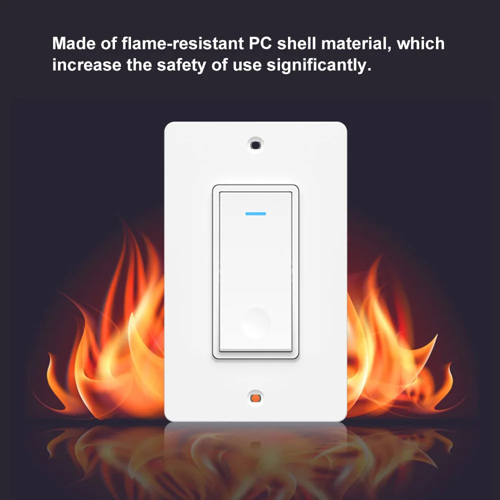 Умный светильник переключатель передачи голоса Управление приложение Smart Life