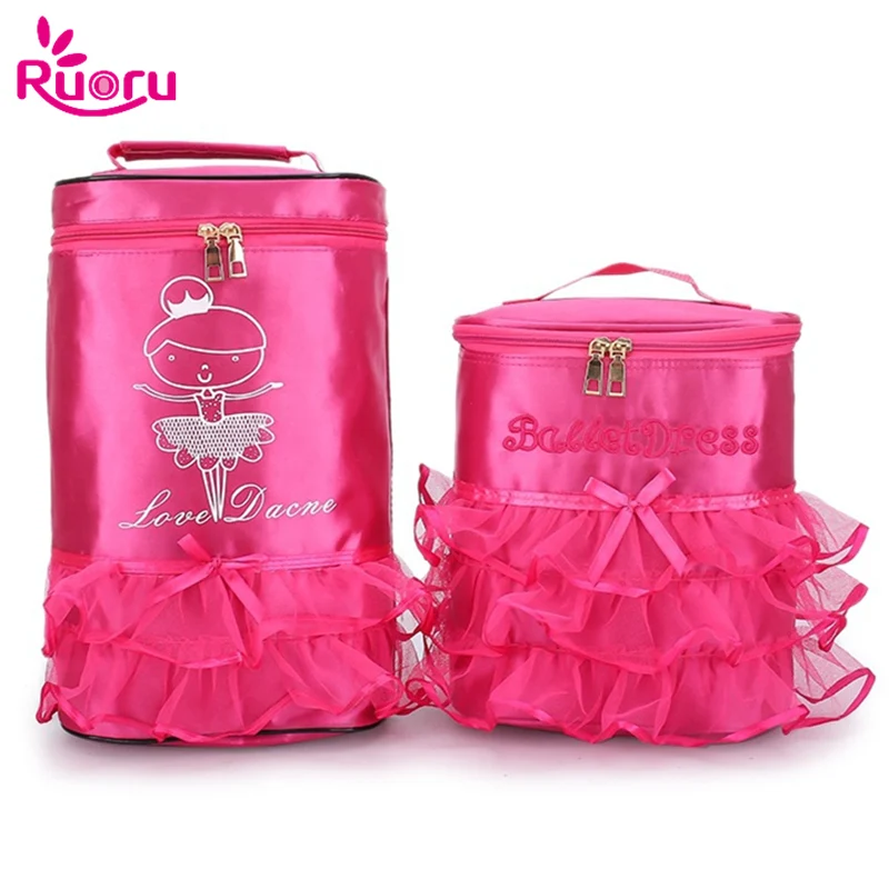 

Ruoru Pink Lace Girl Dance Bag for Girls Dance Ballet Bag for Girls Baby Children Ballerina Bag Kid Gymnastics Princess Backpack