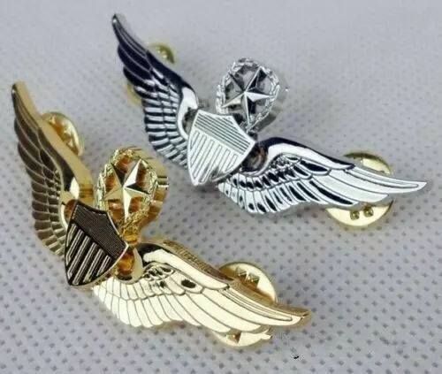 Two US Army Command Pilot Metal Wings Badge Pin Outdoors Military armyshop2008 | Спорт и развлечения