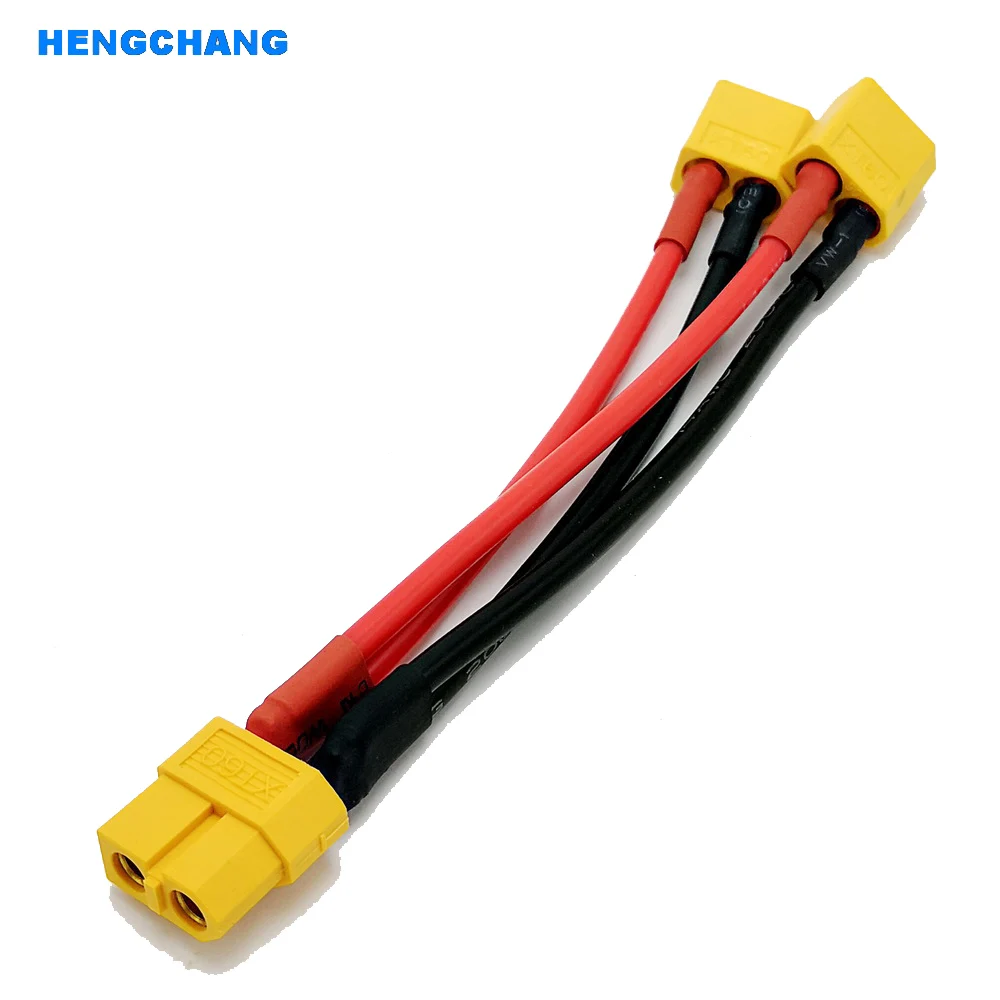 Бесплатная доставка 10 см 14awg силиконовый XT60 параллельный соединительный кабель