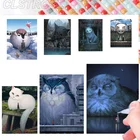 Алмазная живопись 5D сделай сам, Набор для вышивки крестиком Сова и кот