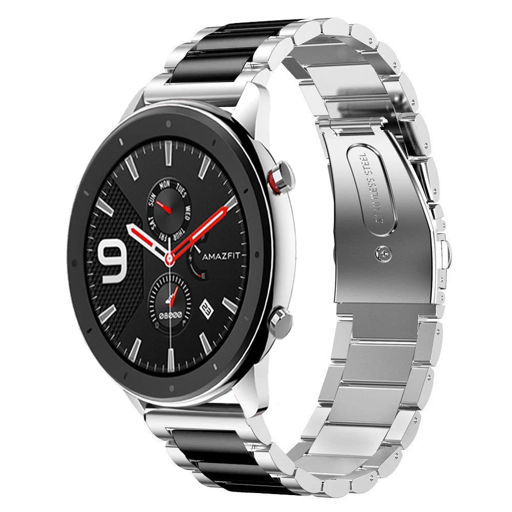 Нержавеющая сталь Wirst ремешок для наручных часов Xiaomi Huami Amazfit GTS Смарт ремешок для часов металла Сменные Браслеты для Amazfit Bip Youth 20 мм