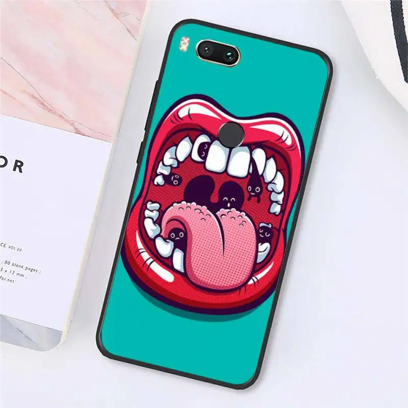 

Dentist Tooth Cute Cartoon Phone Cases For Xiaomi Redmi note 7 8 9 t k30 max3 9 s 10 pro lite Luxury brand shell funda coque
