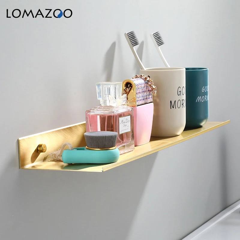 Аксессуары для ванной комнаты полка 30 Вт 40/50 см современный золото на кухню стену