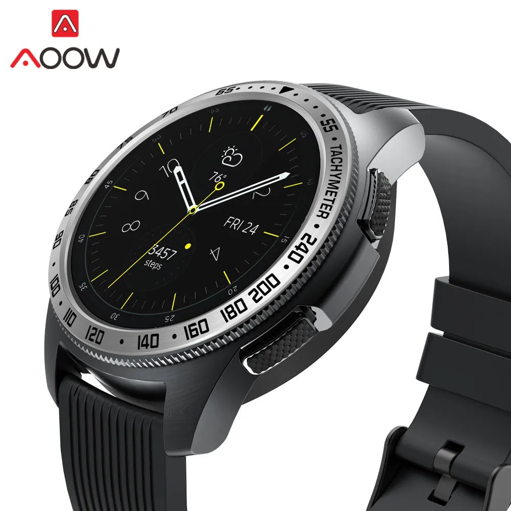 Нержавеющая сталь ободок кольцо стиль для samsung gear S3 Frontier Galaxy Watch 42 мм 46 мм клейкая крышка защита аксессуары