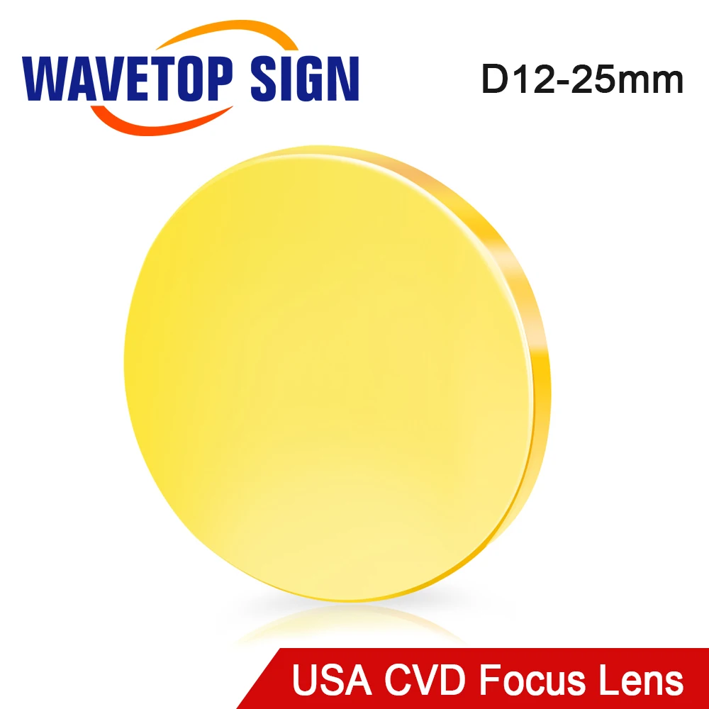 

Focus Lens USA CVD ZnSe Dia 12 15 18 19.05 20 25 FL 38.1 50.8 63.5 76.2 101.6 127mm for CO2 Laser Engraving Cutting Machine