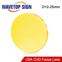 focus lens usa cvd znse dia 12 15 18 19 05 20 25 fl 38 1 50 8 63 5 76 2 101 6 127mm for co2 laser engraving cutting machine