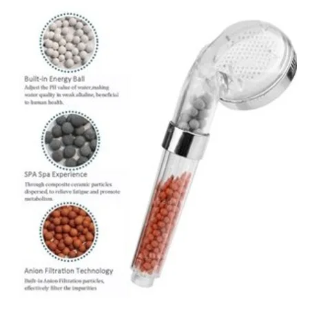 

Beaded Water Saving Shower head Purifier Filter Systematic Hand Shower 443152053