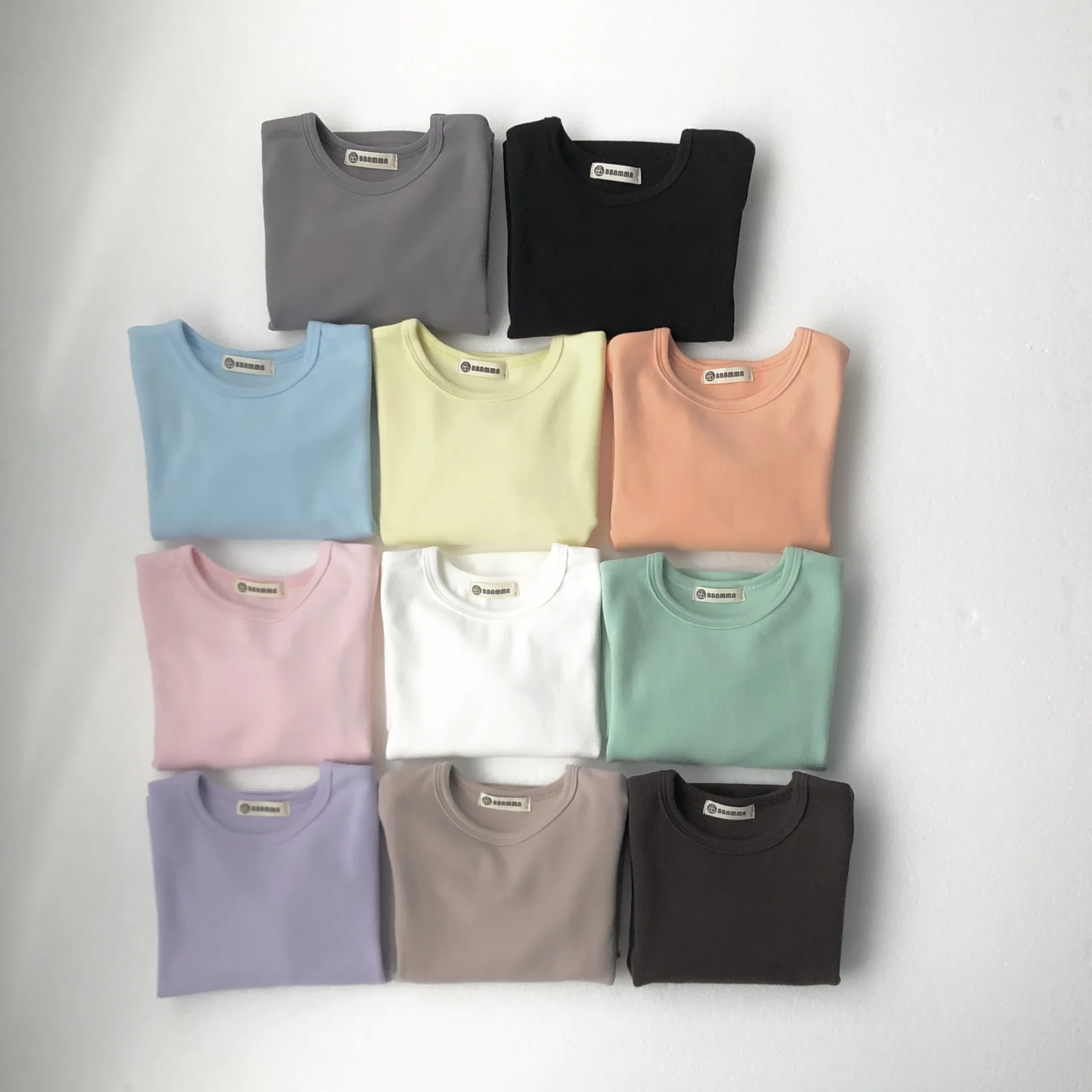 

2020 Autumn Korean Children's Clothing New Solid Color Boy's Cotton Base Suit Girl's Suit Autumn Children's Leisure Tops