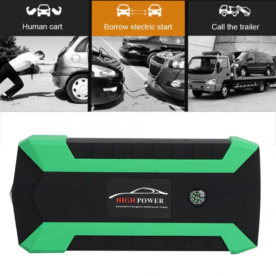 Пусковое устройство Oversea Smart Digital Car Jump Starter зарядное 20000 мАч Портативное аварийное