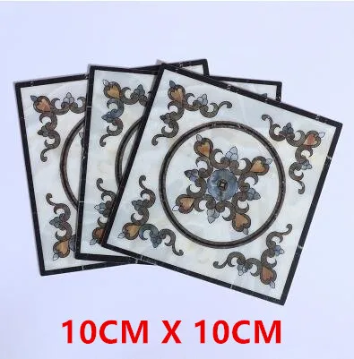 10CM X 10CM 20 шт., европейская самоклеящаяся напольная мозаичная плитка, стикер s, водонепроницаемая Керамическая Настенная Наклейка, обои для домашнего декора, строительный инструмент - Цвет: 10CM X 10CM