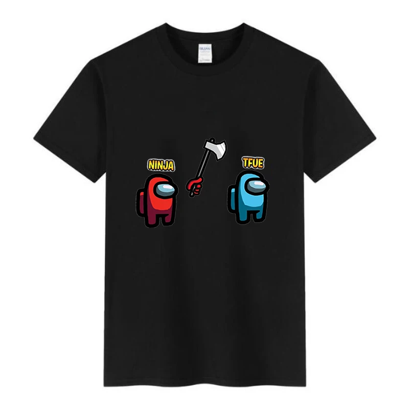 

Funny Game Among us Tops 4-14T Children Boys T-Shirt Impostor Graphic Kid Tops Cartoon Shirts Summer Sleeve Cool Tee Clothes