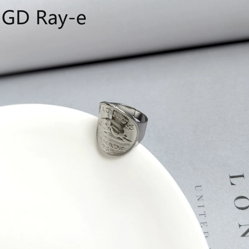 

Punk Wide Ring Silver Color for Women Fashion Jewelry Face Portrait Rings Girls Hip Hop Big Men's Jewelry Gift Parfty 3972