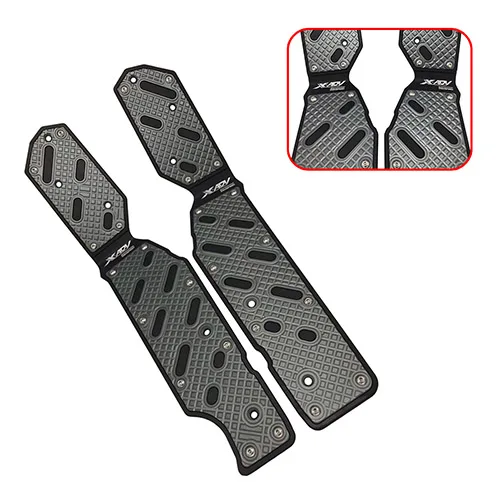 Серый SEMSPEED Мотоцикл с ЧПУ X-ADV 750 стопы ног Педальная пластина тормозные колодки для HONDA X ADV XADV 750 X-ADV 750- аксессуары - Цвет: Серый