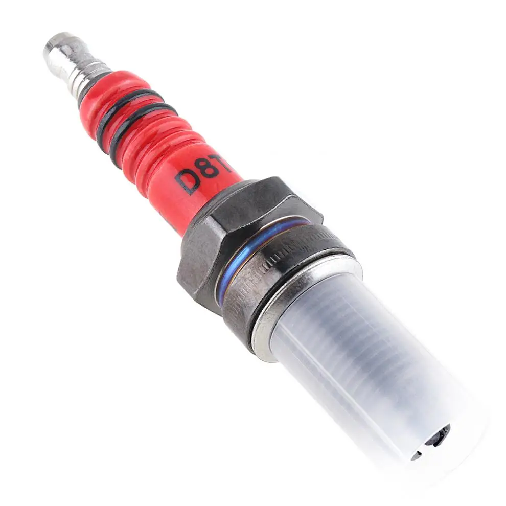 D8TC Level 3 Multi-angle Ignition Red Head Motorcycle Platinum Nozzles Plugs Fit for CG 125cc 150cc 200cc 250cc | Автомобили и