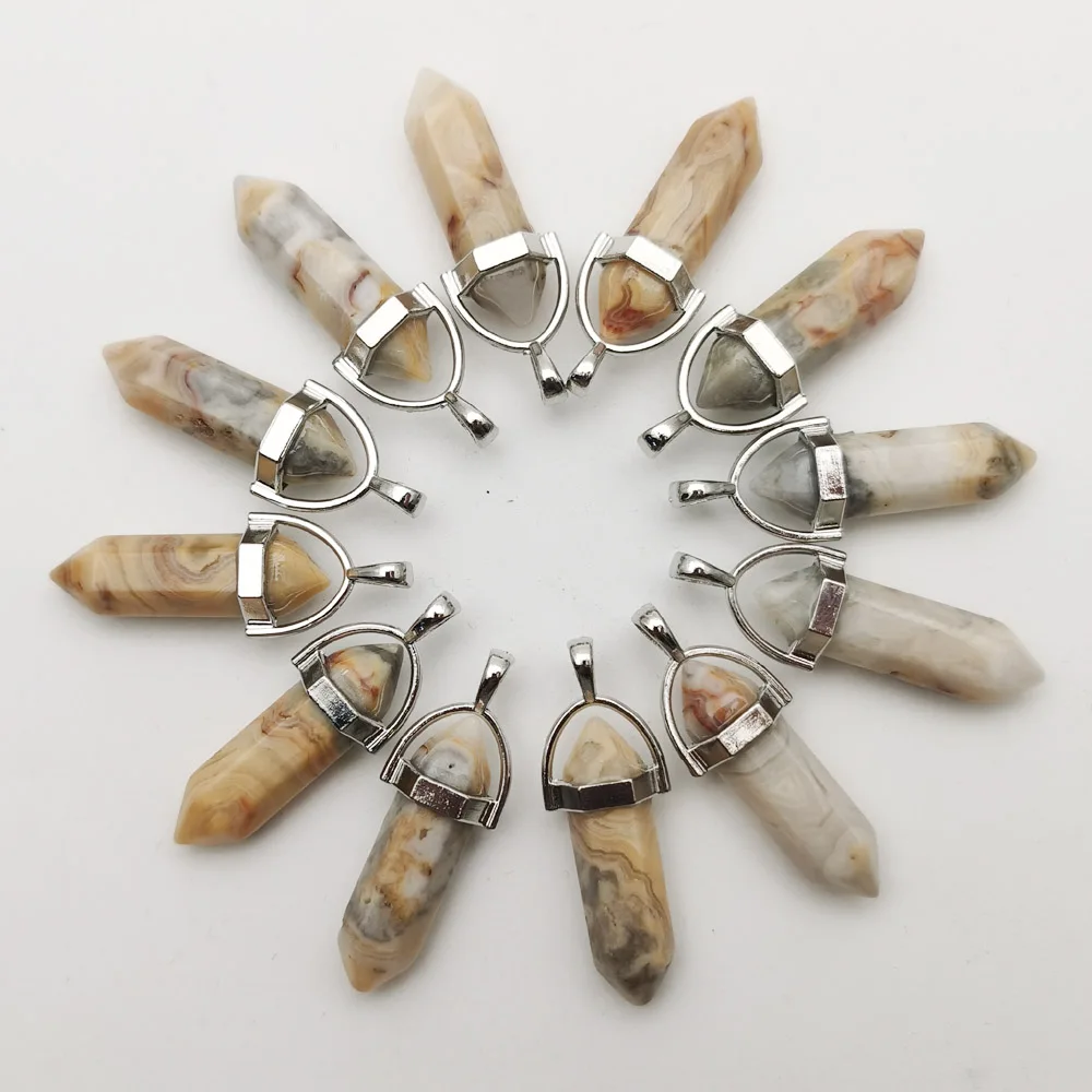 

12 шт., подвески и ожерелья с натуральным камнем