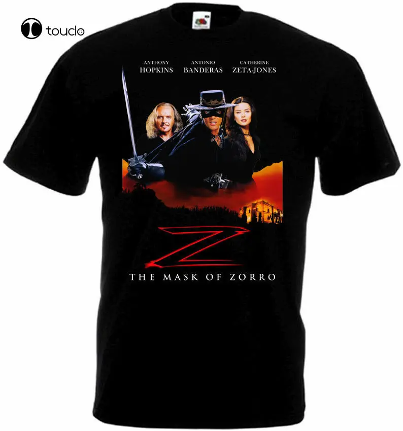 

The Mask Of Zorro T-Shirt Black Movie Poster All Sizes S...3Xl