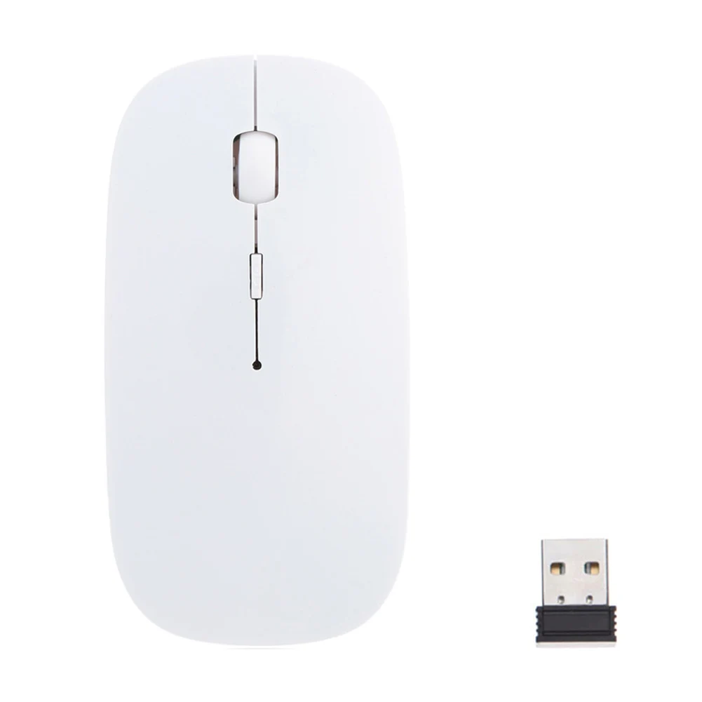 1600 DPI 2 4G USB оптическая беспроводная компьютерная мышь Ультра тонкая s для ПК