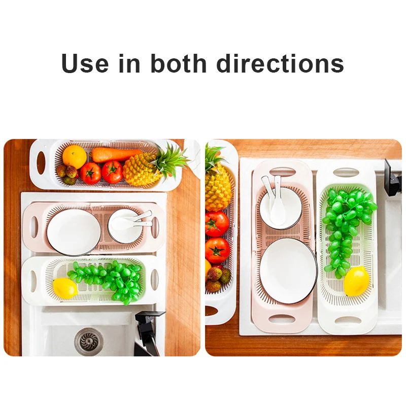 Дуршлаг для раковины ситечко корзина мытья овощей фруктов сухая посуда